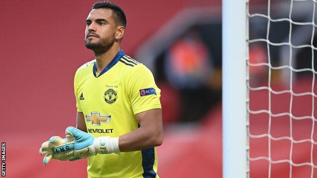 Manchester United goalkeeper Sergio Romero