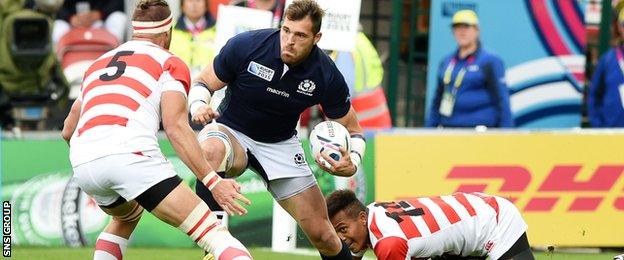 Scotland overpowered Japan at the World Cup last year