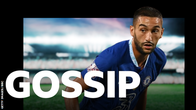 Hakim Ziyech and BBC Sport gossip logo