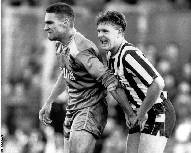 Vinnie Jones and Paul Gascoigne