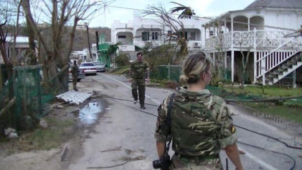 British troops in Anguilla