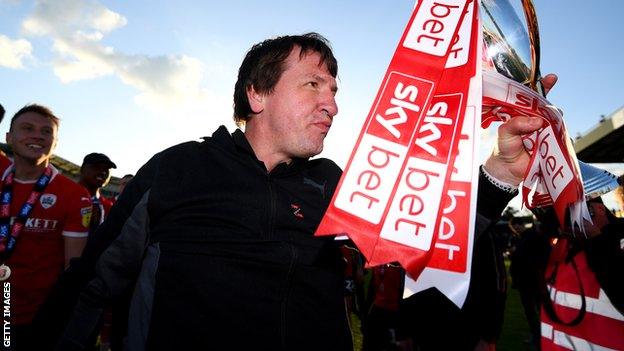 Daniel Stendel lead Barnsley to promotion from England's League One