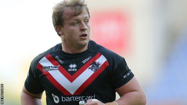 Eddie Battye in action for London Broncos