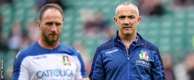 Mike Catt and Conor O'Shea