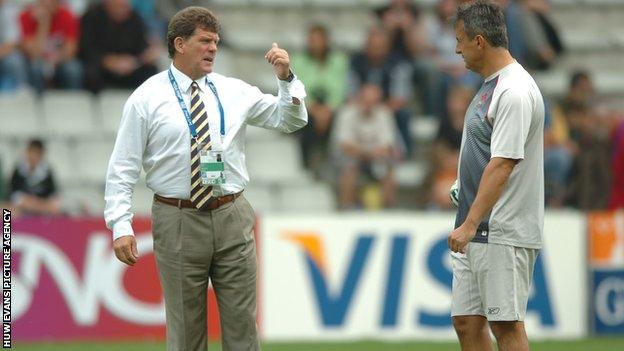 Gareth Jenkins (left) and Nigel Davies at the 2007 World Cup