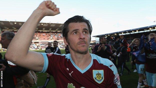 Joey Barton in action for Burnley