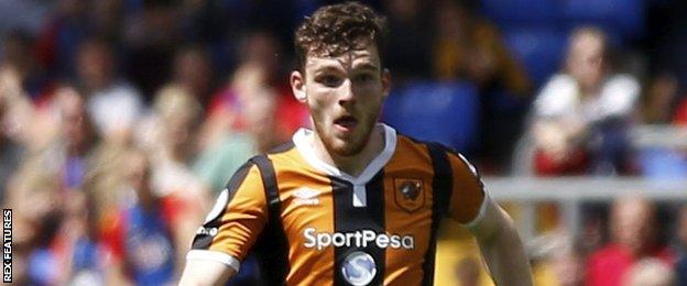 Hull City defender Andrew Robertson