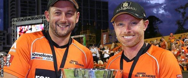 Ian Bell was helped to Big Bash glory in Perth by former England team-mate Tim Bresnan