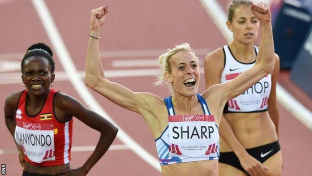 Sharp won Commonwealth Games silver in Glasgow in 2014