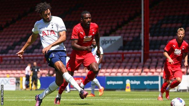 Striker Kion Etete impressed on loan for Northampton and Cheltenham last season