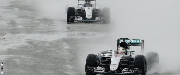 Hamilton and Rosberg