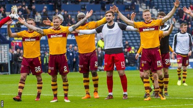 Motherwell celebrate