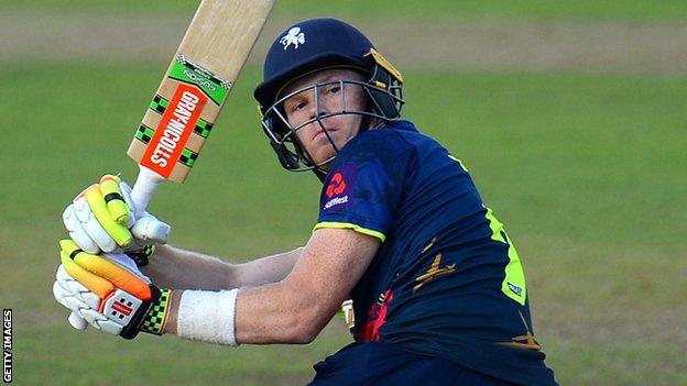 Sam Billings batting for Kent