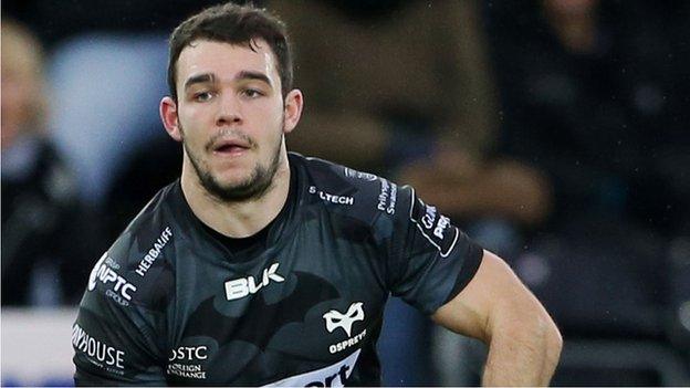 Tom Habberfield of the Ospreys