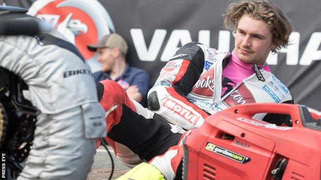 Malachi Mitchell-Thomas died after crashing during the Supertwins race on Saturday