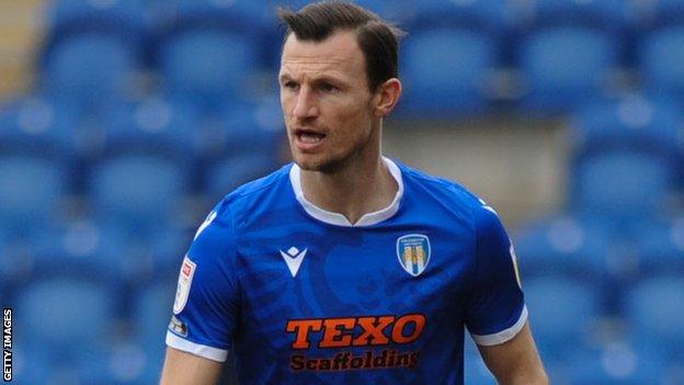 Tommy Smith in action for Colchester United