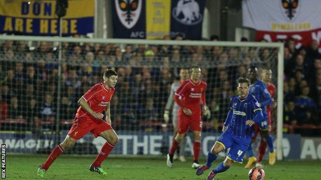 AFC Wimbledon face Liverpool at Kingsmeadow