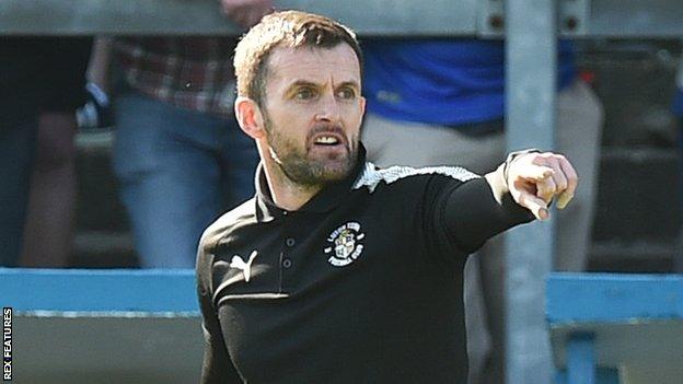 Luton Town manager Nathan Jones