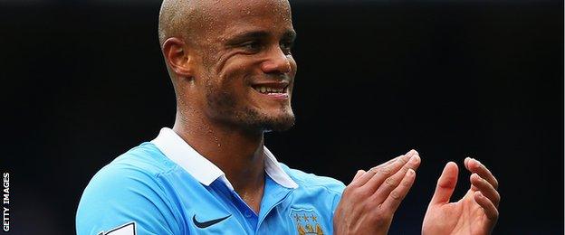 Manchester City defender Vincent Kompany