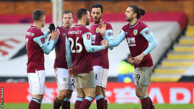 Burnley celebrate win