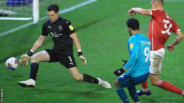 Dominic Solanke scores Bournemouth's second goal