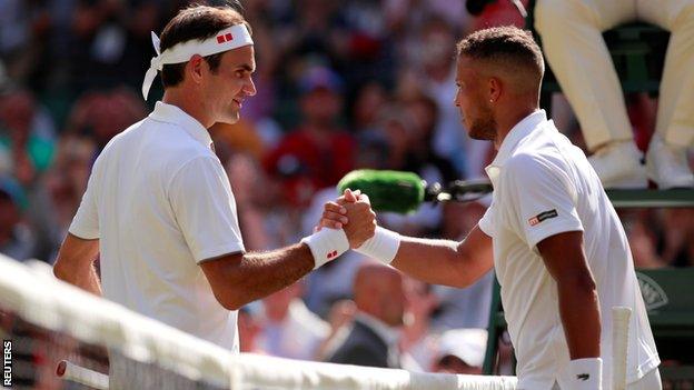 Roger Federer and Jay Clarke