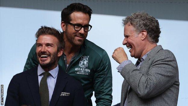 Ryan Reynolds, David Beckham and Will Ferrell