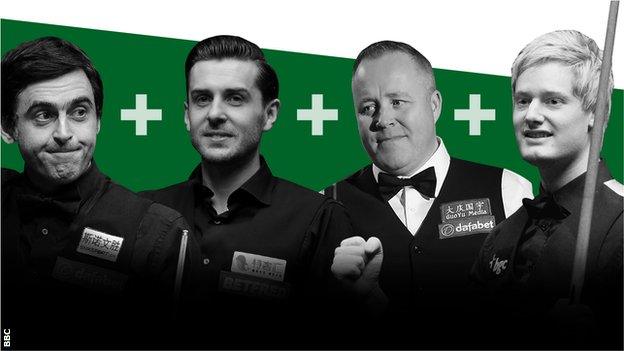 Ronnie O'Sullivan, Mark Selby, John Higgins and Neil Robertson