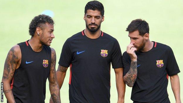 Neymar, Suarez and Messi