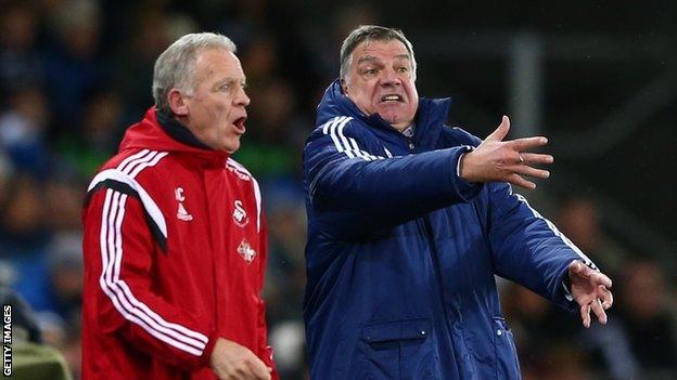 Alan Curtis (left) & Sam Allardyce