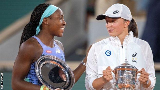 Coco Gauff and Iga Swiatek