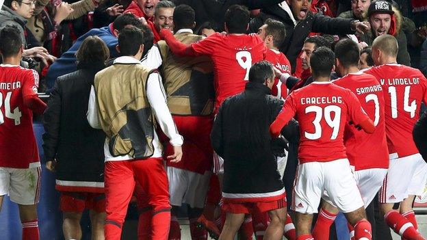 Benfica celebration