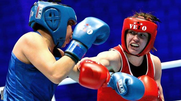 Victoria Torres and Katie Taylor battle for a Rio spot in Tuesday's lightweight quarter-final