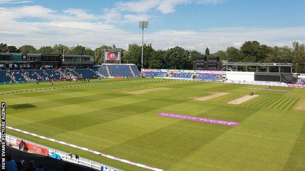 The pitch at the Swalec Stadium is under an ECB investigation