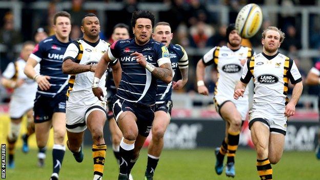 Denny Solomona scored a hat-trick in the first half.