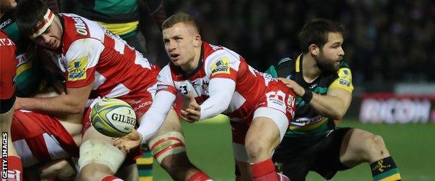 Ben Vellacott in action for Gloucester