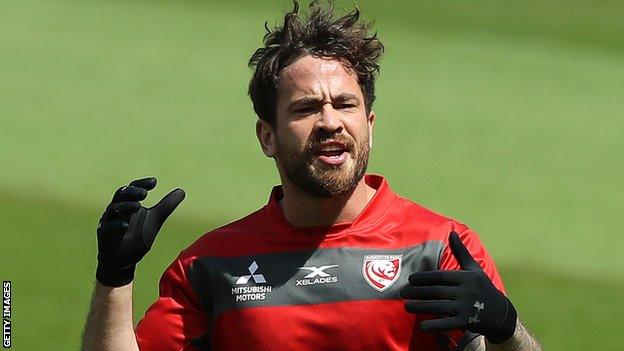 Danny Cipriani trains with Gloucester