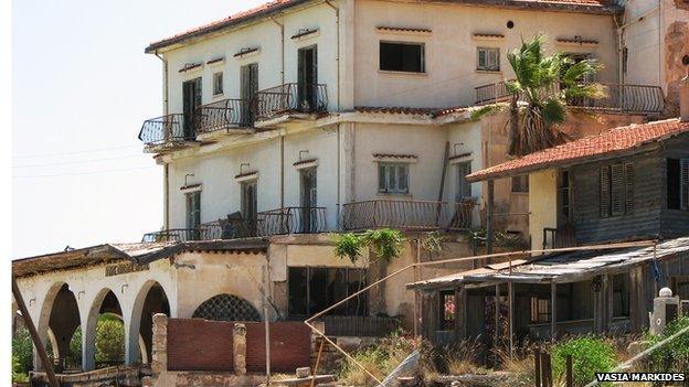 Abandoned house on Varosha beach