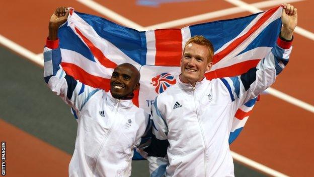 Mo Farah and Greg Rutherford