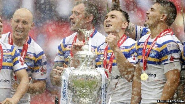 Leeds Rhinos win the Challenge Cup