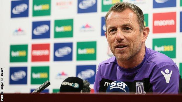 Stoke City manager Gary Rowett
