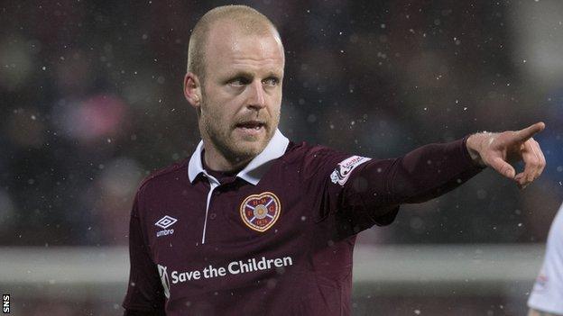 Hearts striker Steven Naismith