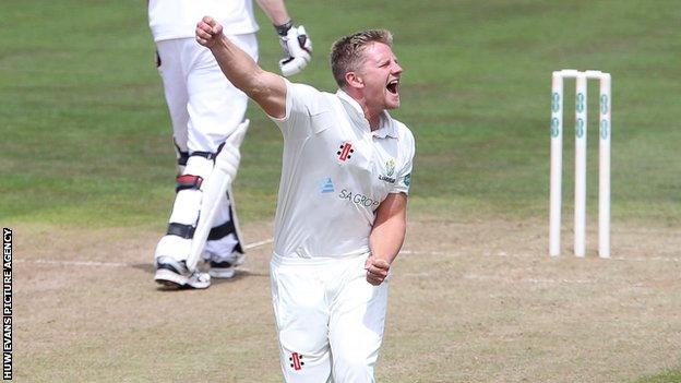 Glamorgan bowler Timm van der Gugten
