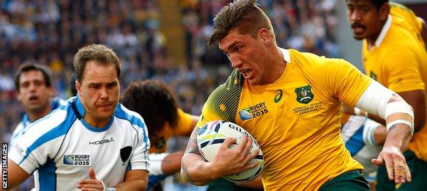 Australia flanker Sean McMahon