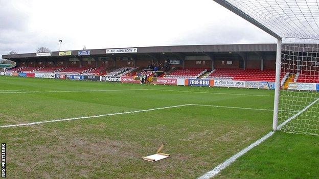 AFC Wimbledon's Kingsmeadow ground