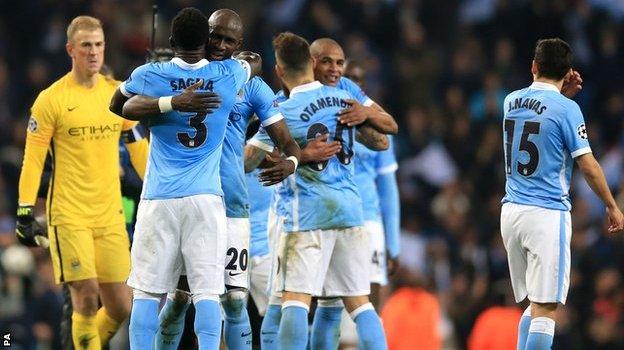 Manchester City celebrate