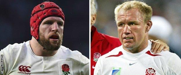 James Haskell and Neil Back