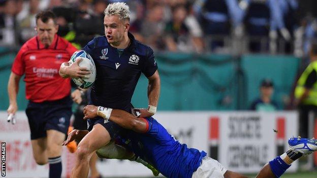 Winger Darcy Graham is the only player in the Scotland XV who started in the win over Samoa