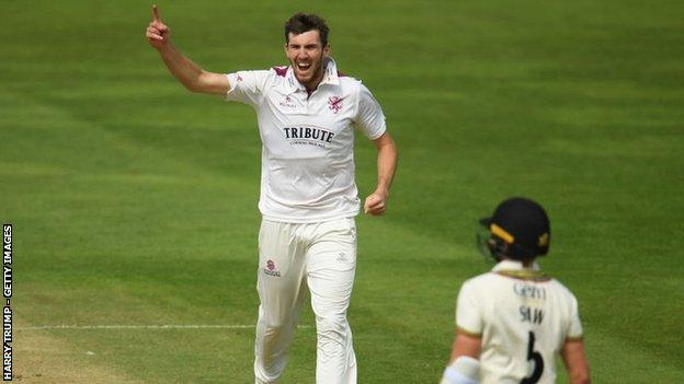 Somerset's four-times capped England paceman Craig Overton has now taken 23 wickets in four Bob Willis Trophy matches at an average of 9.57 each