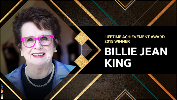 Lifetime Achievement winner Billie Jean King